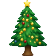 Christmas tree sticker