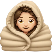 smiling girl with brown hair sticker