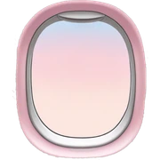 Light pink airplane window  sticker