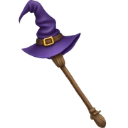 witch wand sticker