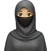 Girl wearing Niqab sticker