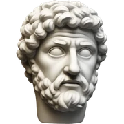 Roman sculpture sticker