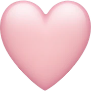 Light pink heart sticker