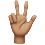 3 fingers sticker