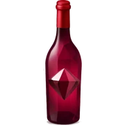 wine red diamond  sticker