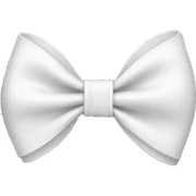 White bow sticker