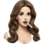 Lana Del Rey smoking sticker