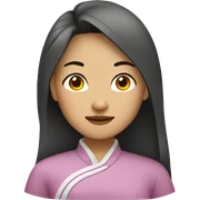 A Chinese women  sticker