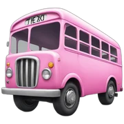 pink bus sticker