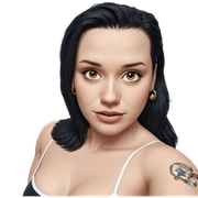 realistic portrait of girl sticker
