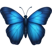 dark blue butterfly sticker