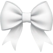 White bow sticker