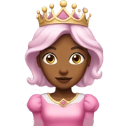 pink princess sticker