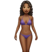 girl in bikini sticker