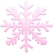 pastel pink snowflake  sticker