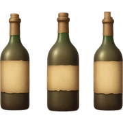 Old vintage Wine bottle  sticker