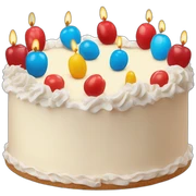 Tarta cunpleaños azul y grana sticker