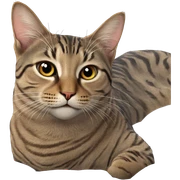 realistic cat looking at viewer sticker