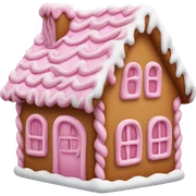 Pink gingerbread house  sticker