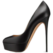 VALENTINO Tan-go PLATFORM PUMP black sticker