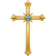 Christian cross sticker