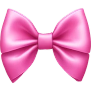 Pink bow sticker
