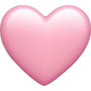 baby pink love heart sticker