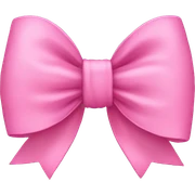 Pink bow sticker