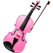 Pink violin sticker