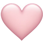 light pink heart sticker