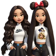 girls in front of castle sticker