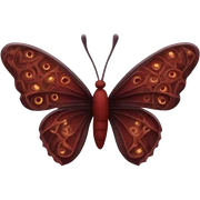 Dark Red butterfly  sticker