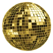 Fancy discoball sticker