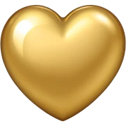 Pure Gold heart sticker
