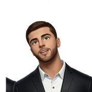 confident young man in jacket sticker