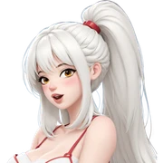 snowy winter girl blushing sticker
