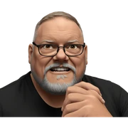 male with glasses and beard sticker