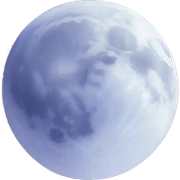 moon in the sky sticker