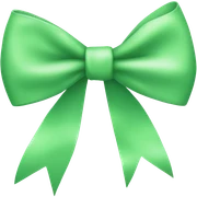 Light green bow sticker