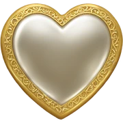 Golden heart sticker
