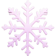 pastel pink snowflake  sticker