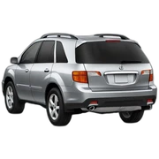 2002 Acura mdx in silver sticker