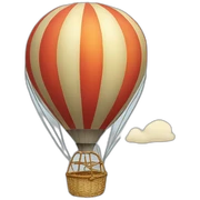 hot-air balloon sticker