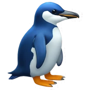 blue pinguin sticker
