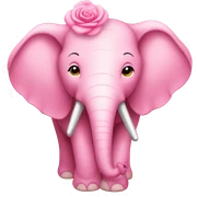 Elefante cor de Rosa  sticker
