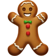gingerbread man sticker