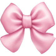 baby pink bow sticker