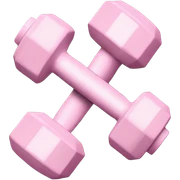 pale pink dumbells  sticker