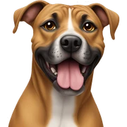 Ridgeback staffy sticker