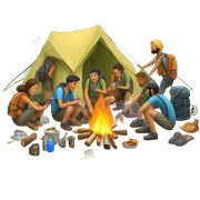 camping sticker